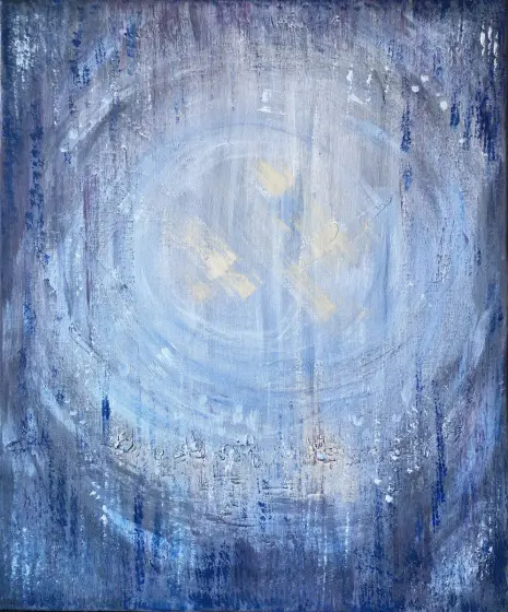 Meteor Shower - Akryyli taiteilija Irina Nikolaeva