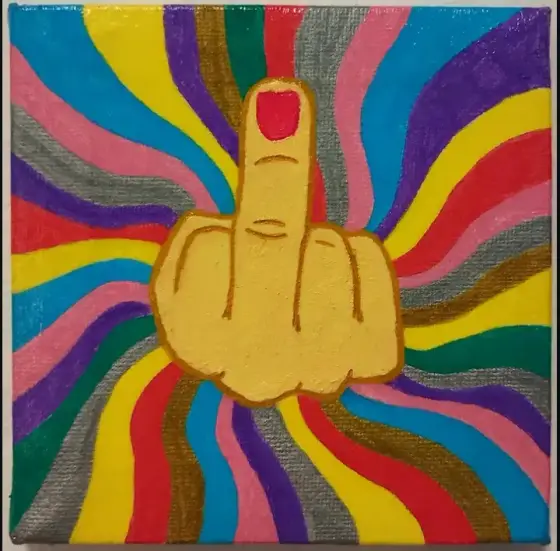 Vänliga hälsningar – Acrylic by INA