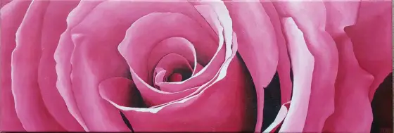 Skarlet Rose - Öljyväri taiteilija Ditte Randløv