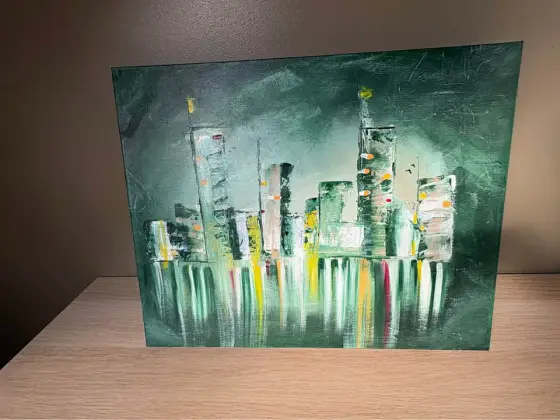 Silent Metropolis - Akryyli taiteilija Jeroen van gyseghem