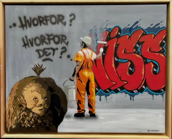 Hvorfor? Hvorfor det? - Akryyli taiteilija Mix Madsen