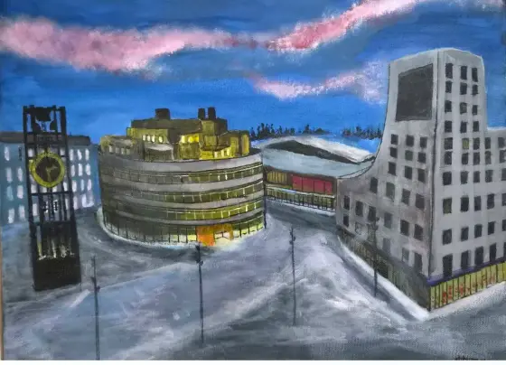 Norrsken över Kiruna nya centrum, thumbnail 2