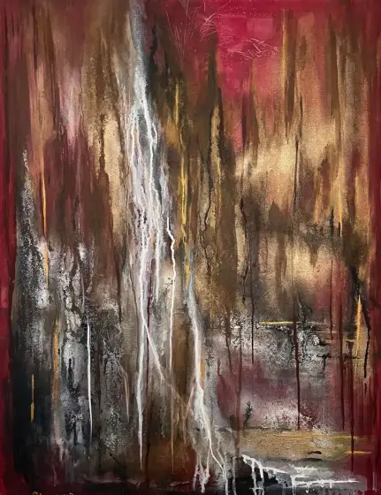 Strong force - Akryyli taiteilija SkogsdottiR.art
